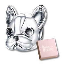 MariaFonte Charm Bulldog Francese in Argento 925 Compatibile
