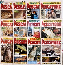 Lotto 12 Rivista pesca IL PESCATORE A2° 1995 TROTA CAVEDANO BARBO PERSICO LUCCIO