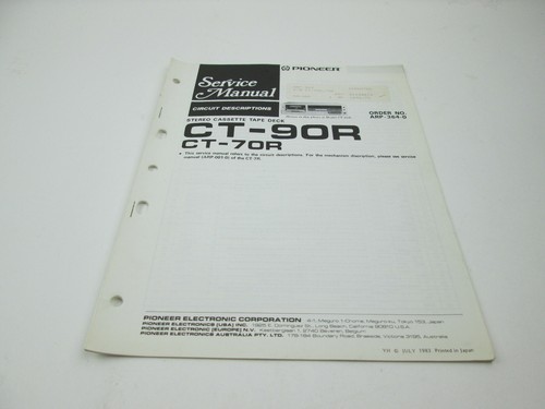 Pioneer manuale servizio - di,