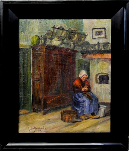 Dipinto olio tela 1924 - su,
