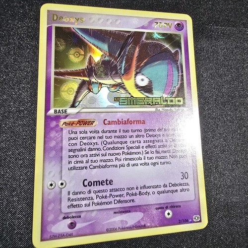 Pokemon card emerald deoxys - emerald,