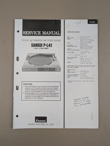 Sansui l41 giradischi - p-l41, dd