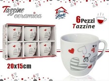SET DA 6 TAZZINE PER IL CAFFE'