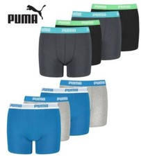 PUMA Ragazzi Boxer Bambini Misto Cotone Quotidiano Boxer Intimo (4 Confezione)