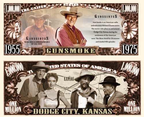Gunsmoke banconota million - banconota,