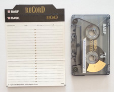 Mc Basf ReCorD I 74 Chrome Musicassetta Vintage Compact Cassette Tape Usata Used