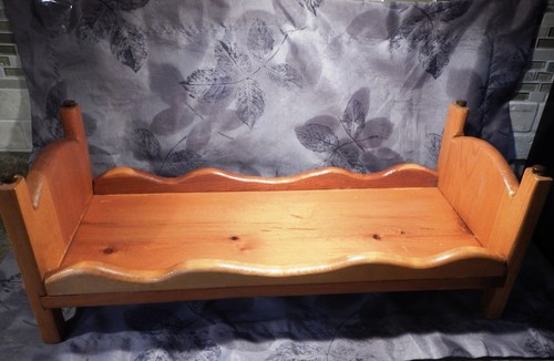 Letto per bambole rovere - per, bambole,