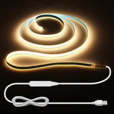 Striscia LED COB Da 5 V, 1 M, Dimmerabile, Larghezza 5 Mm, Luce Bianca Calda, 30