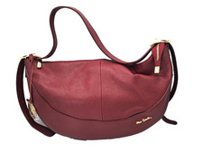 Borsa Vera Pelle Colore Rubino Donna  Pierre Cardin