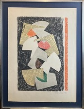 litografia prova per stampatore Hans Richter Berlino Locarno regista e pittore