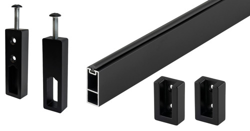 Tubo armadio angolare set nero - tubo,