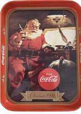 Coca-Cola Vassoio in alluminio Babbo Natale