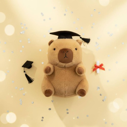 Capibara peluche laurea - di,