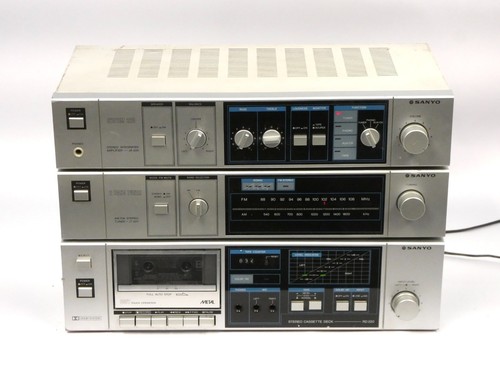 Set stereo vintage sanyo - set,