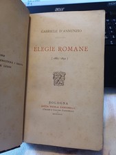 libro antico ELEGIE ROMANE GABRIELE D'ANNUNZIO 1892 BOLOGNA ED.ZANICHELLI