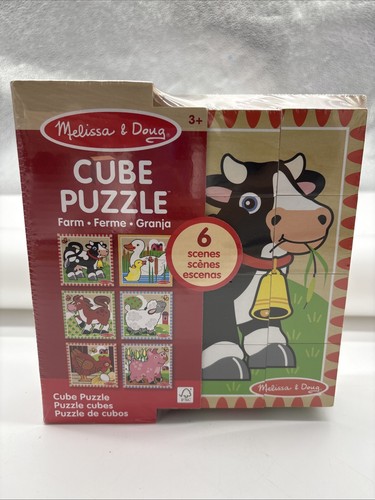 Puzzle cubo legno melissa - in,