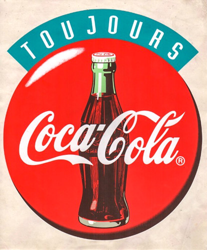 Coca cola adesivo disco - ,