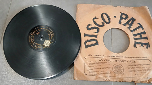 Antico disco bachelite pathe - disco,