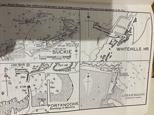 CARTA MARINA VINTAGE / MAPPA NAUTICA 1971 - Fibbia, Portknocke, Whitehills, Lossie...