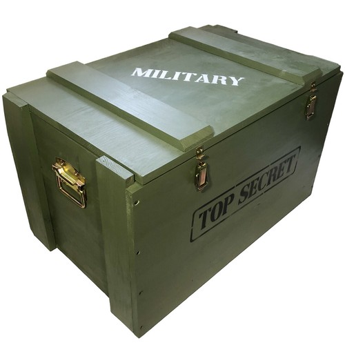 Scatola legno militare - in,