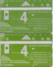 2 pezzi - OMAGGIO - Schede telefoniche dai Paesi Bassi - vari dati di stampa
