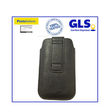 CUSTODIA COVER SACCHETTO per WIKO JERRY UFEEL LITE SELFY TOMMY FREDDY NERO CALZA