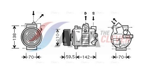 Compressore aria condizionata - aria,