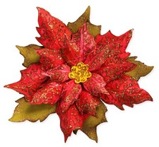 Sizzix Bigz Layered Tattered Poinsettia & Emboss die #662170 prezzo al pubblico consigliato $24,99 Holtz 
