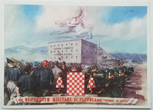 Cartolina distretto militare - cartolina,