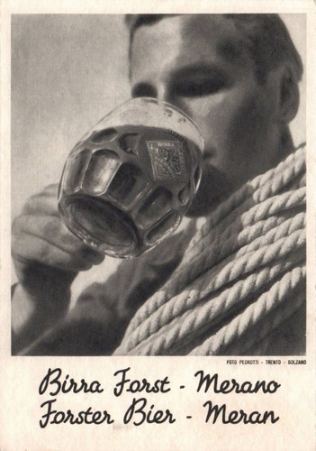 Pubblicità birra forst merano - birra,