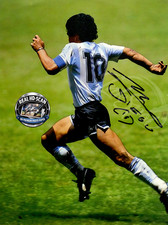 Diego Maradona autografo