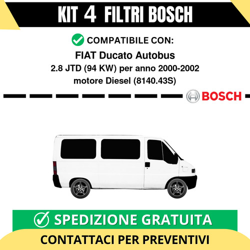 Kit bosch filtri - filtri, tagliando