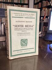 ALESSANDRO MANZONI - SENTIR MESSA LIBRO DELLA LINGUA ITALIANA -BOTTEGA DI POESIA