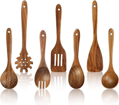 Teak utensili cucina set - teak,