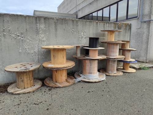 Set bobine legno - legno, per