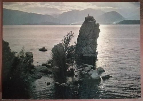 Tramonto sul lago maggiore - sul,