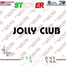 ADESIVO STICKER JOLLY CLUB MISURE PERSONALIZZATE