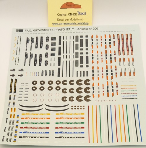 Decals stampa serigrafia - 1:43,