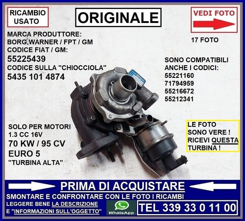 Turbo turbina originale - -originale-, fiat