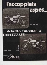 advertising Pubblicità ASPES CROSS NAVAHO 50 HOPI 125  1971 RARA PUBBLICITA'