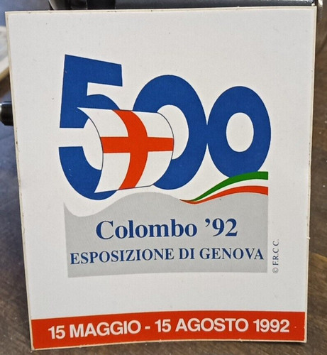 Adesivo genova colombo 1992 - genova,