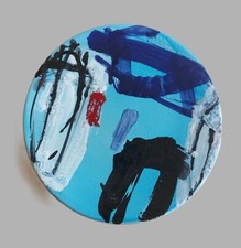 Enzo ESPOSITO piatto in ceramica Milano Napoli Albisola astratto arte moderna