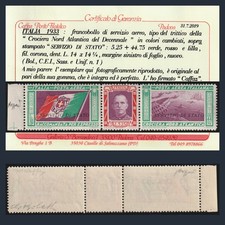 Italia Regno 1933 Trittico