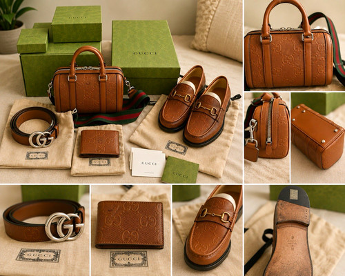 Authentic gucci leather - gg,