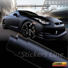 Pellicola adesiva NERO OPACO car wrapping tuning auto moto ANTIGRAFFIO