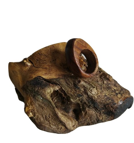 Anello legno fatto mano - legno,
