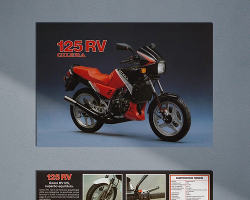 Depliant anni gilera 125 - depliant, ’80