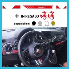 Adesivo per auto Fiat 500 logo Abarth scorpione 595 kit plancia cruscotto fascia