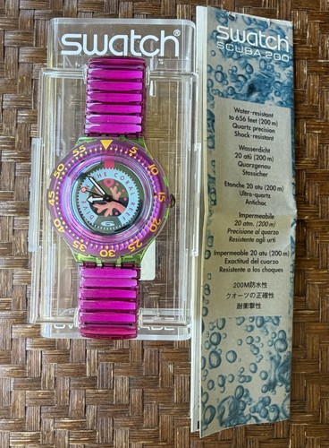 Swatch scuba 200 - scuba, "cherry
