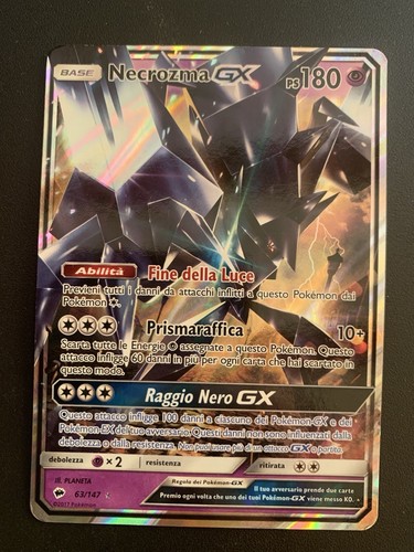 Carta pokèmon necrozma - carta, ita